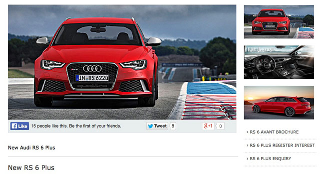  Audi UK Accidentally Reveals 600HP RS6 Avant Plus