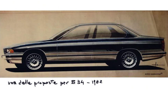  BMW Designer Wanted to Make the E34 5-Series Look Like an 8-Series Before the 8-Series