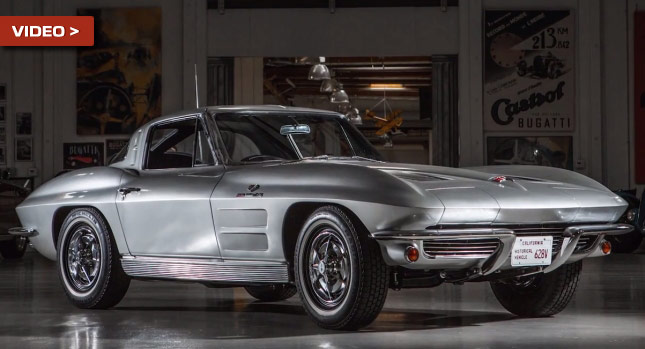  Jay Leno Shows Off his New Very Early Corvette Stingray from 1963