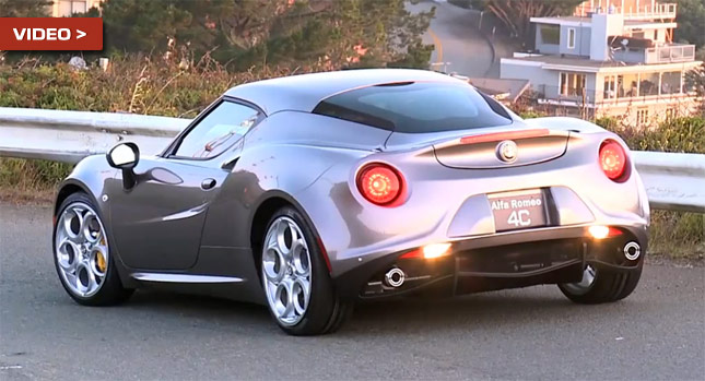  2015 Alfa Romeo 4C Shows its U.S.-Spec Body in Official Video