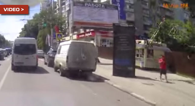  Holy…Moly….Pedestrian's Two Steps Forward Save His Life When Crane Crashes