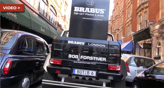  Watch Brabus Mercedes-Benz G63 6×6 Try to Navigate Through London's Streets