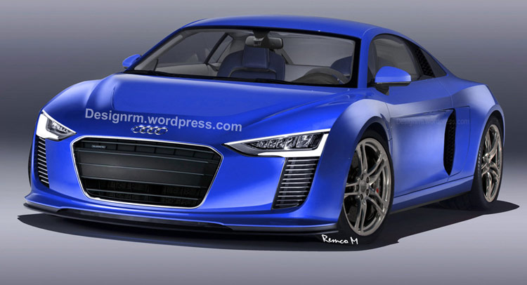  Upcoming 2016 Audi R8 Rendered to Look Like an Evil Smurf