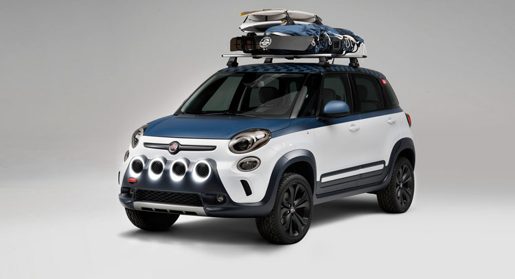  Fiat Goes Surfing with 500L-Vans Design Study