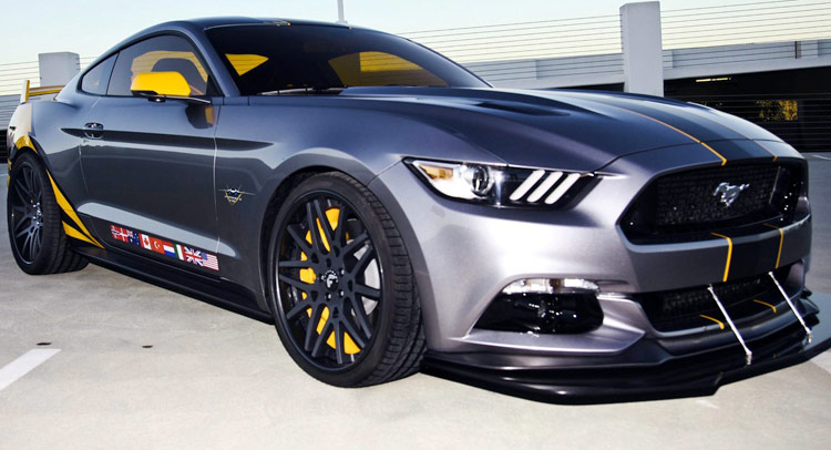  Ford Pays Tribute to Grounded F-35 Fighter Jet with One-Off 2015 Mustang