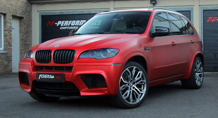 Fostla Gives BMW X5 M 650 Ponies and a Matte Red Cloak
