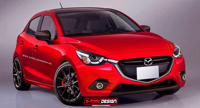  Yes, Please! New Mazda2 MPS Hot Hatch Rendered