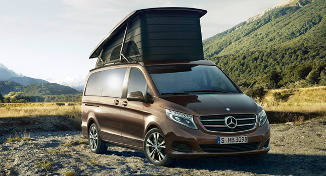  Mercedes Unveils New Marco Polo Camper Van Based on All-New V-Class