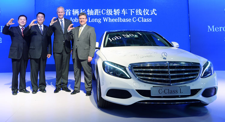  New Mercedes C-Class LWB Stretched for Chinese Buyers Enters Production