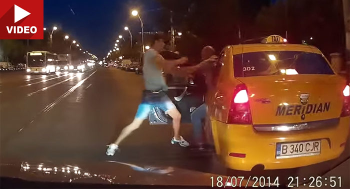  Tough Guy Tries to Take on Taxi Driver– Fails Miserably…