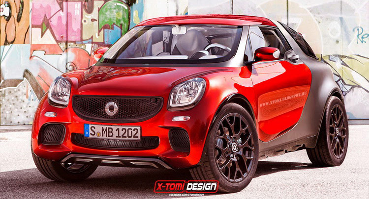  Smart’s ForStars Sporty Crossover Rendered in Production Guise