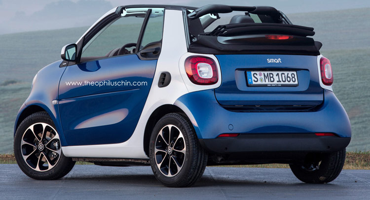  2015 Smart ForTwo Cabrio Render Looks Spot On