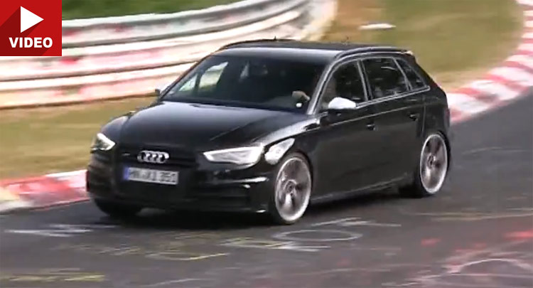  Upcoming Audi RS3 Revs its Five Cylinders on the Nürburgring
