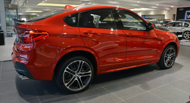  BMW X4 M Sports in Melbourne Red and Carbon Black