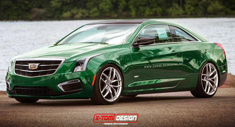  Cadillac’s ATS-V Coupe BMW M4 Fighter Rendered