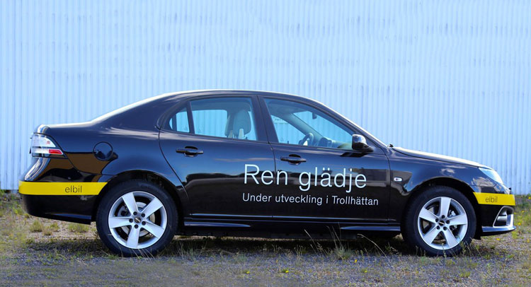  NEVS Reveals Saab 9-3 EV Prototype for the First Time