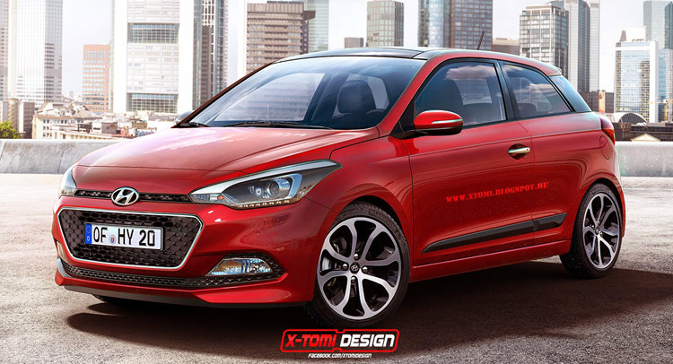  All-New Hyundai i20 Loses Two Doors in Rendering-Land