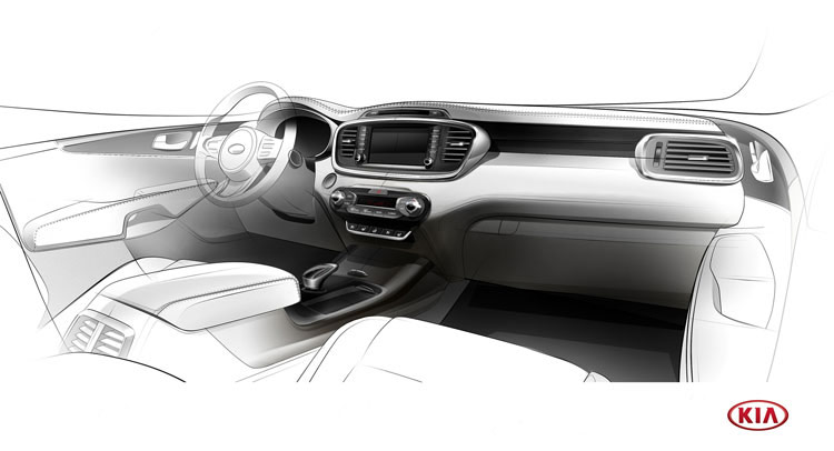  After Exterior, Kia Teases the Inside of its Upcoming 2015 Sorento