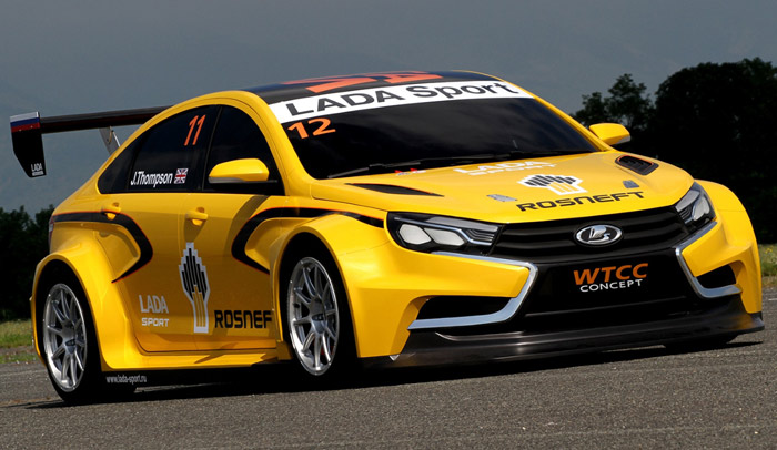  Lada Vesta Dressed as WTCC Racer at the Moscow Show [w/Videos]