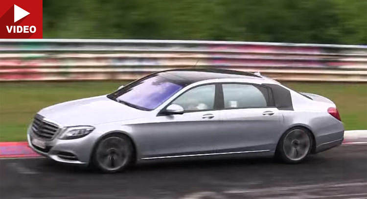  Spied: Mercedes S-Class Maybach Prototype Pounds its Tires on the Ring