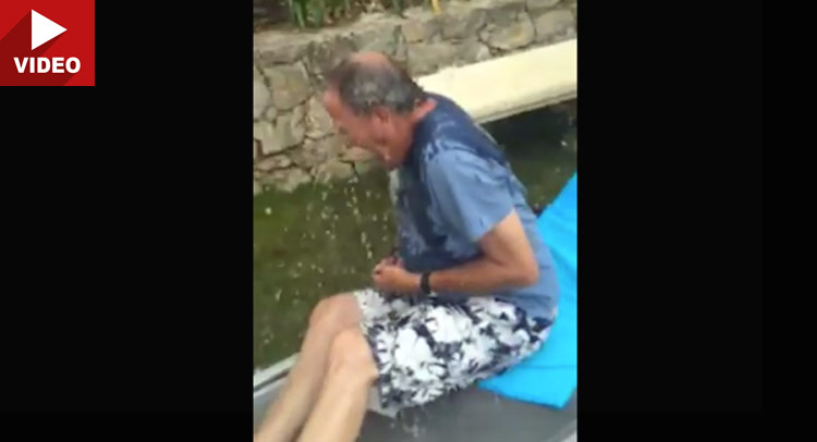  Jeremy Clarkson Gets Surprised With the Ice Bucket Challenge [NSFW]