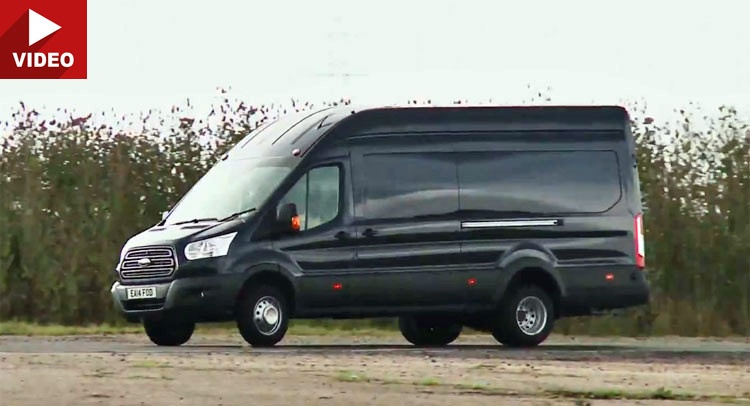  Van Track Battle Between Ford Transit and Mercedes Sprinter is Not Pointless