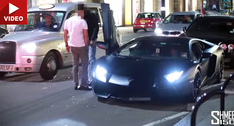  Pissed Off Londoner Flings an Apple at a Lamborghini Aventador