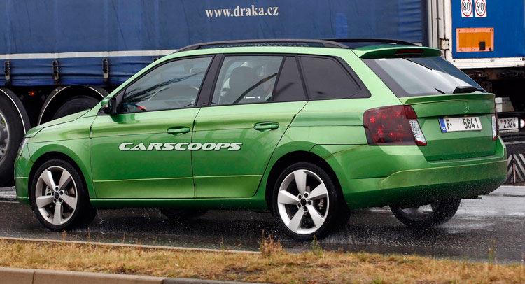  Scoop: Skoda Reels Out Barely Camouflaged 2015 Fabia Combi