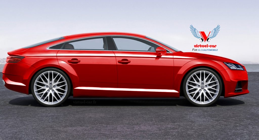  Audi’s Paris Show TT Sportback Concept Rendered as Production Model