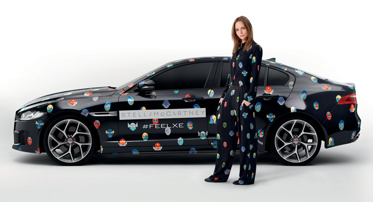  New Jaguar XE Puts on a Stella McCartney Dress for Paris