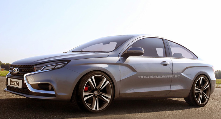  Why Not? New Lada Vesta Coupe Concept Rendering