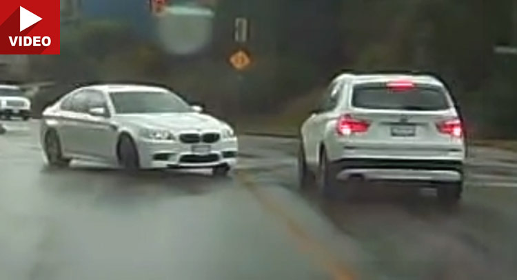  Shelfie: BMW M5 F10 Driver Fought the Rain, and the Rain Won