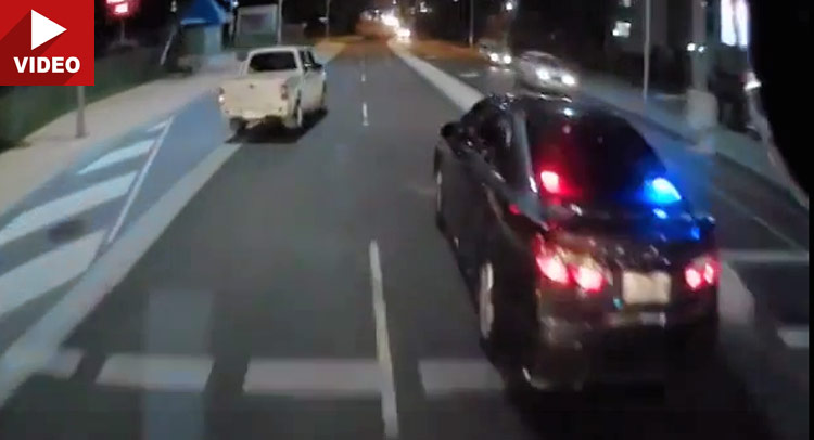  Sweet Karma for Driver Pulling a Reckless U-Turn in Front of Unmarked Police Car