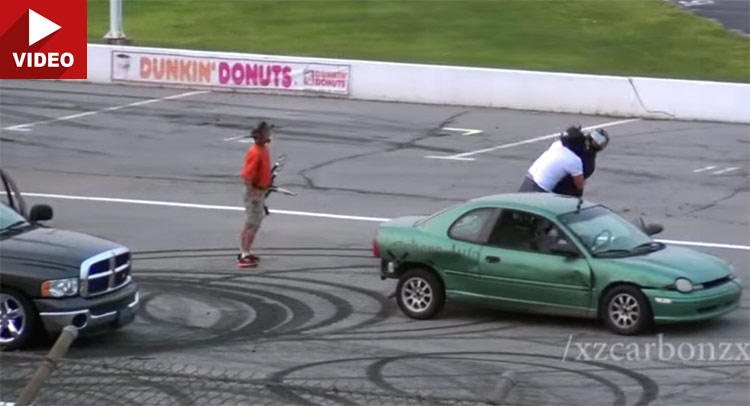  Amateur Racers Grind Bumpers and Get Into a Cock Fight