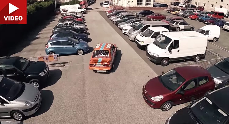 Skoda Does Low-Cost Gymkhana at a Service Parking Lot