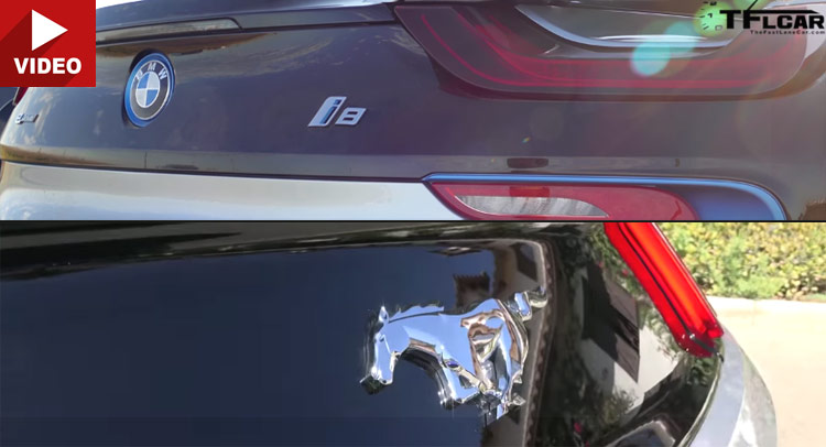  BMW i8 vs Ford Mustang EcoBoost: Which Fakes its Engine Sounds Better?