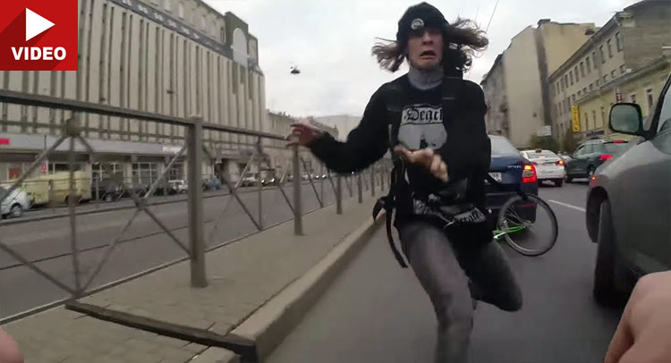  Cyclist Running To Save iPhone Almost Kills Himself