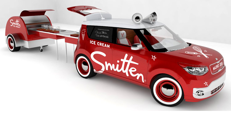  Kia Previews SEMA Lineup with Smitten Ice Cream Soul EV