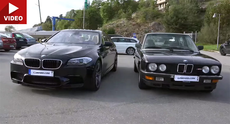  BMW’s First M5 E28 Meets Latest M5 F10 for a Walkaround