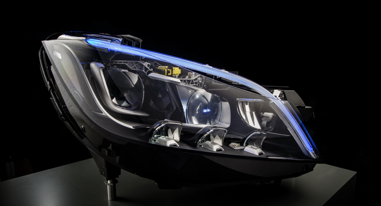  Mercedes Shows Future Path for its LED Headlights [w/Video]