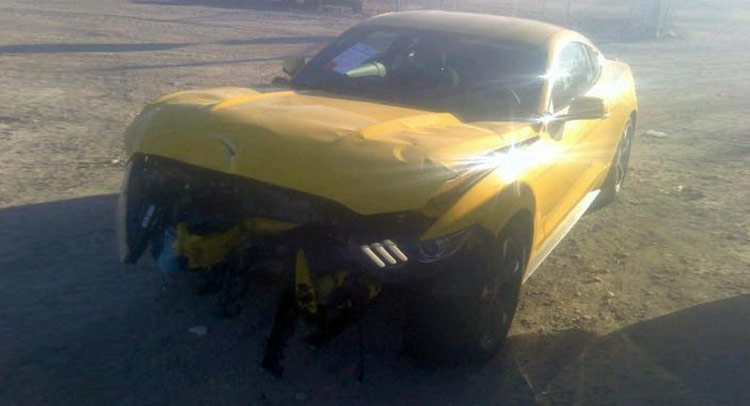  Aww, 2015 Ford Mustang Has Its First Crash Booboo, But Why Didn’t the Airbags Go Off?