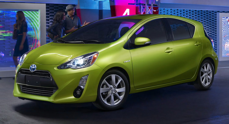  Toyota Gives 2015 Prius C Hybrid Hatch a Light Makeover