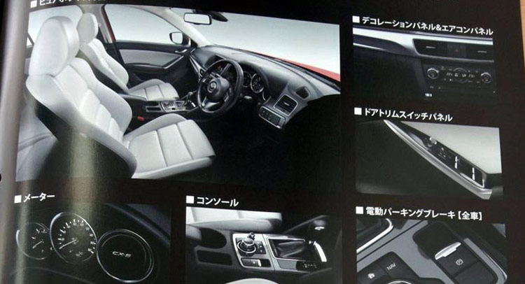  First Photos of 2016 Mazda CX-5 Facelift’s Interior