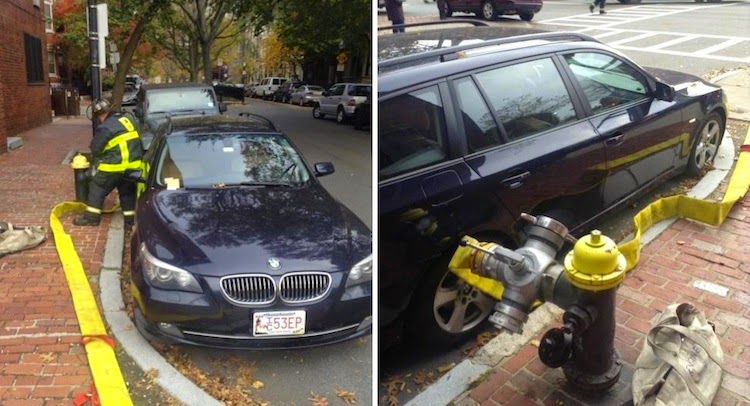  Boston Firefighters Have Trouble Fighting Fire Because Of Another BMW Blocking Hydrant