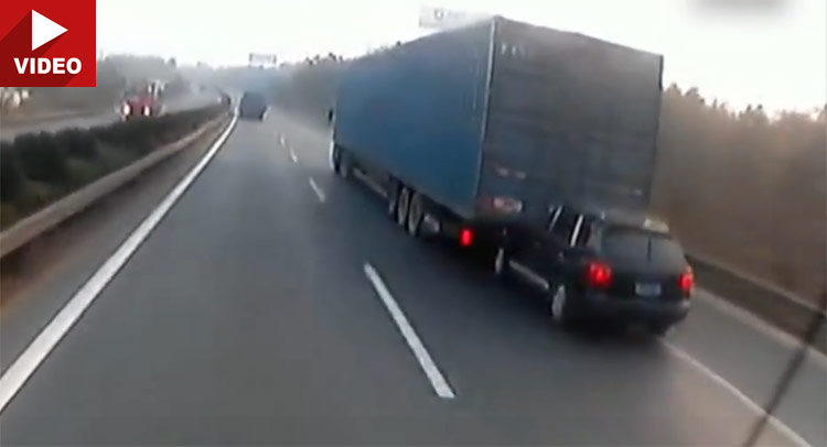  Porsche Cayenne Full of Cocaine Smashes Into Unwary Trucker Who Drags it For Miles!