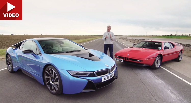  BMW i8 Meets Spiritual Precursor, the M1 on Track