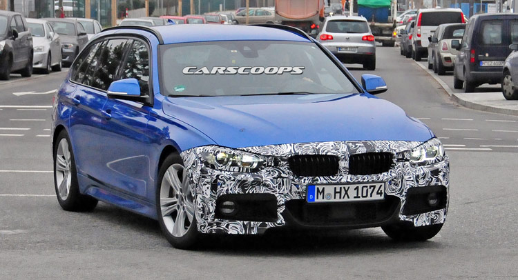  Spied: BMW Spruces Up 3-Series Touring with a Mid-Cycle Facelift