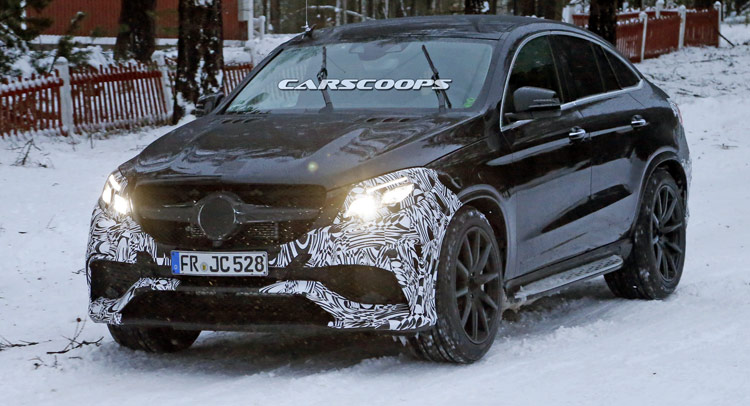  Barely Camo’d 2016 Mercedes-Benz GLE 63 AMG Coupe Scooped