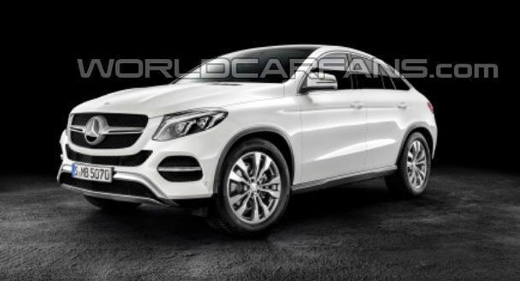  New 2016 Mercedes-Benz GLE Coupe Fully Uncovered in Leaked Photos