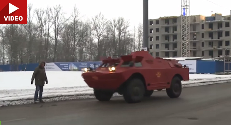  Armored Amphibious Reconnaissance Vehicle Turned into a Taxi in Russia